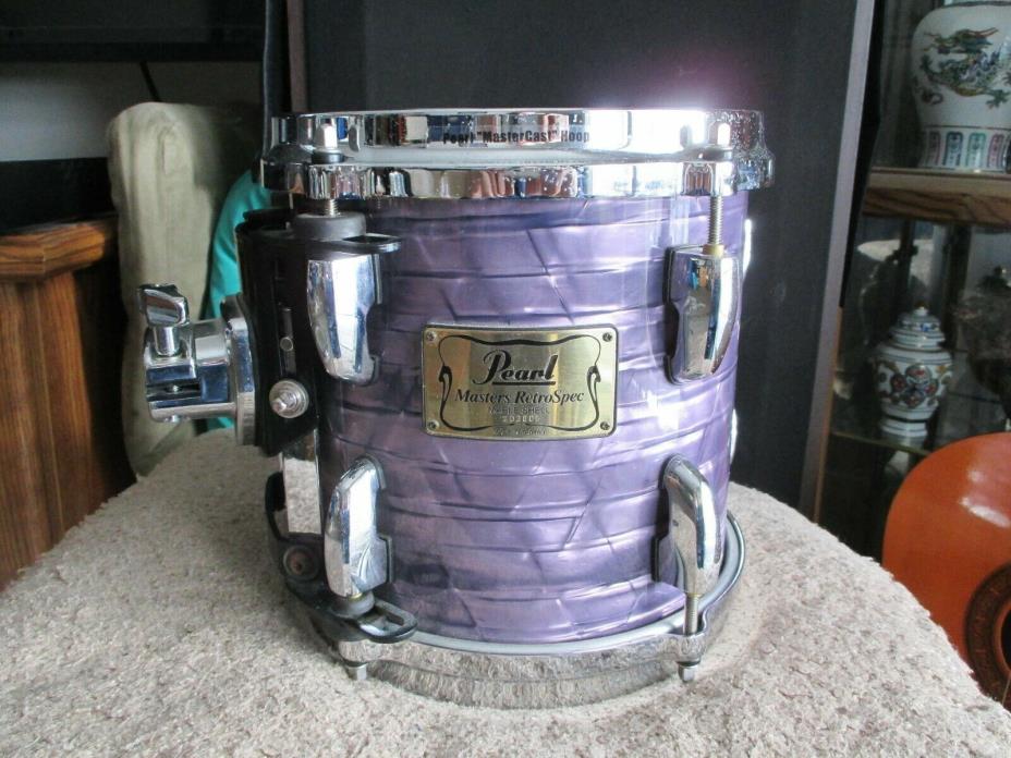 RARE! PEARL MASTERS AMETHYST RETROSPEC 8X8 TOM WITH OPTIMOUNT!!!!!