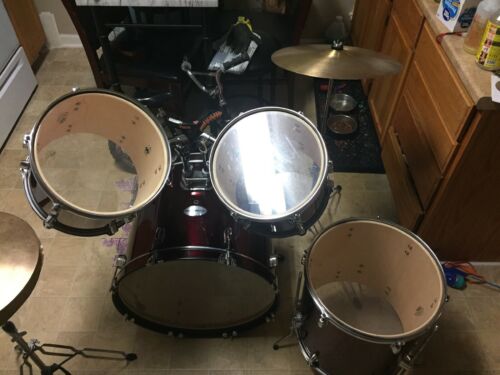 Rock Wood Drums  4-Piece Drum Set