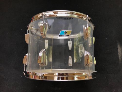 Ludwig 70s Vintage Clear Vistalite 14” Tom Drum All Original Nice!