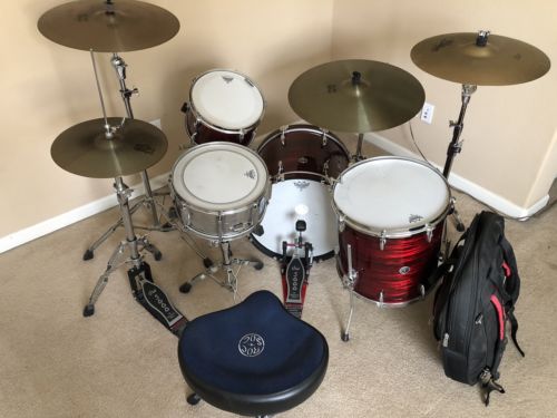 Gretsch Brooklyn Kit W/ Paiste Giant Beat Cymbals, DW Pearl Tama Roc N Soc Ware