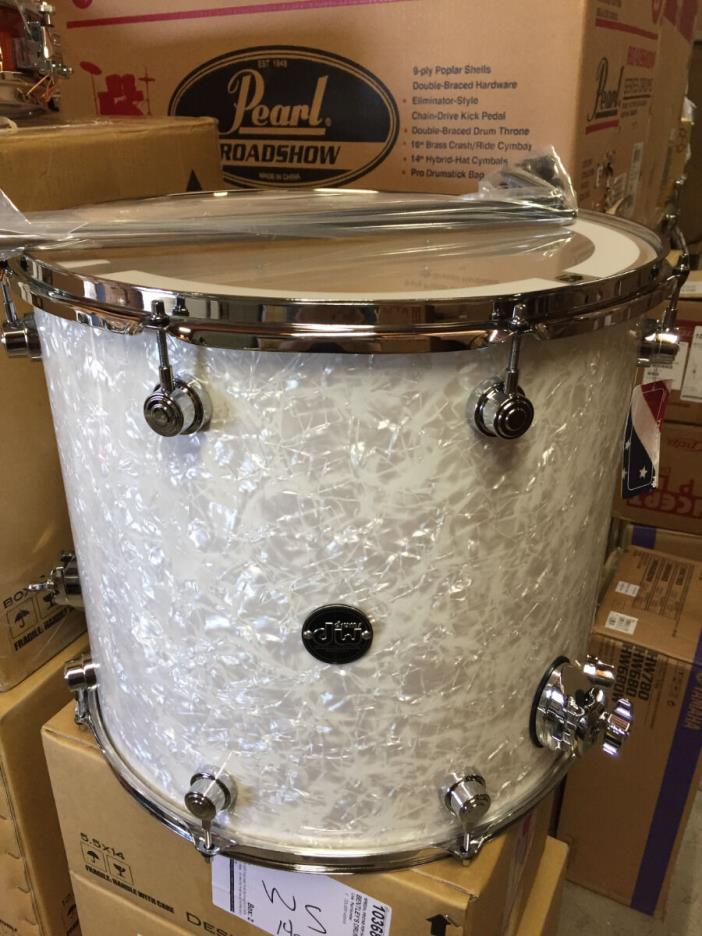 DW Drum Workshop Performance 16x18 White Marine Pearl Floor Tom