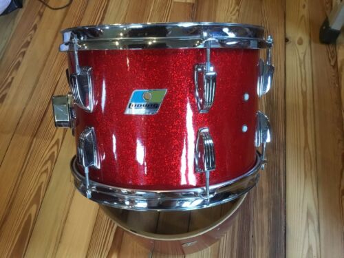 1970 Ludwig 13” Red Sparkle Mount tom Tom 70’s 1971 1972