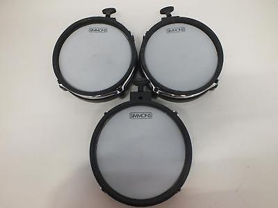 (LOT OF 3) Simmons White Electric Tom Heads SD350MESHDRUM8S