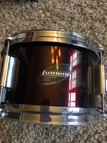 10” Ludwig Accent CS Combo Jr Tom Drum Wine Clear