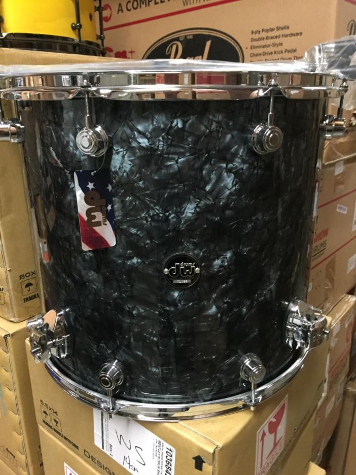 DW Drum Workshop Performance 16x18 Black Diamond Pearl Floor Tom