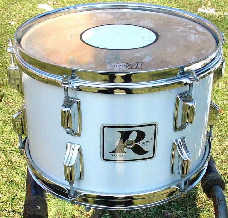 1970-80s ROGERS 8x12 Memriloc rack tom  w/ Humes & Berg case 100% original