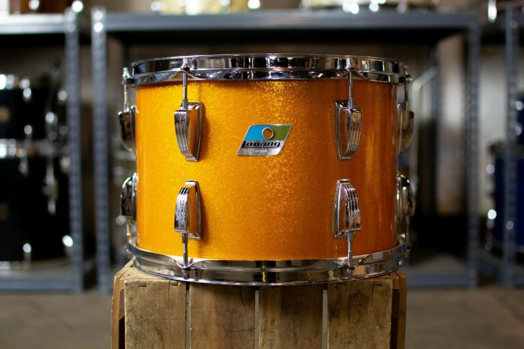 1970s Ludwig 9x13 Gold Sparkle Rack Tom