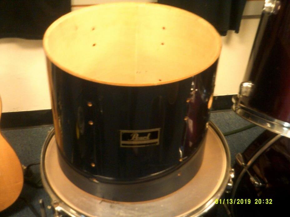 pearl  dia 13 by 11  deep  Tom drum  shell maroon