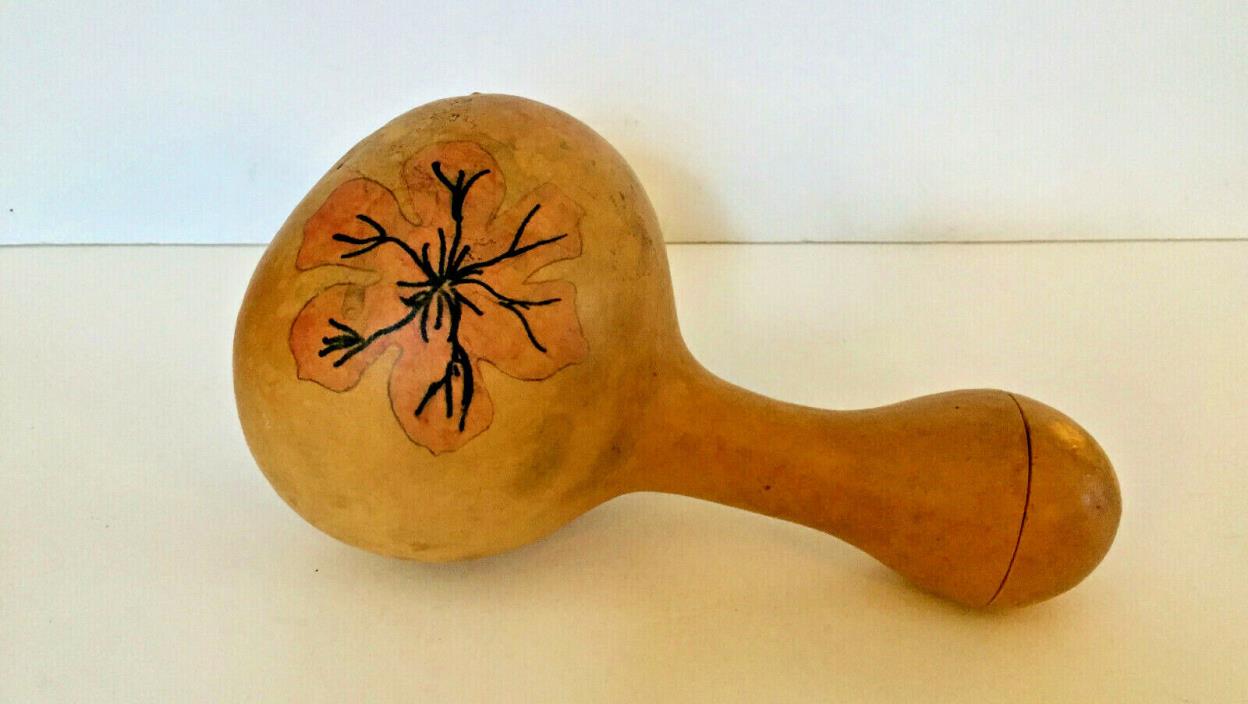 Vintage Dried African Gourd Shekere  Primitive Percussion Instrument 18