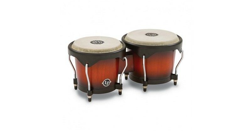 NEW - Latin Percussion LP601NY-VSB LP City Wood Bongos - Vintage Sunburst