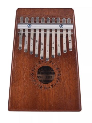 GECKO K10S Portable 10-Key Thumb Piano Kalimba Mbira Mahogany Wood Musical