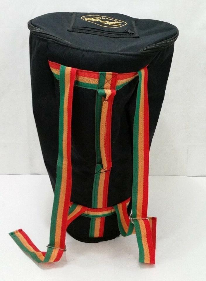 Stagg Djembe or Conga Drum Carry Gig Bag / Backpack - Black  22 Tall / 14 Wide