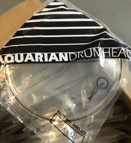 NEW Aquarian FORCE TEN Series Clear Drumhead (12