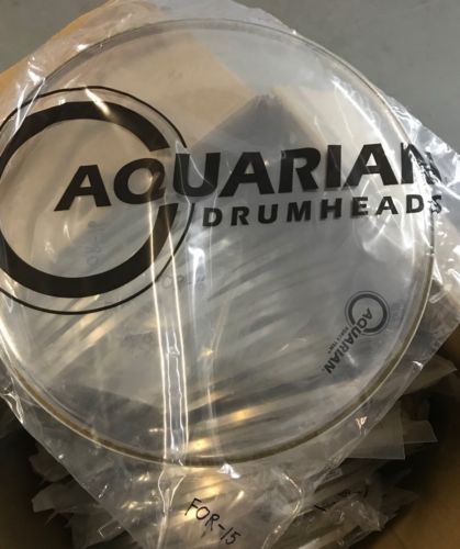 NEW Aquarian FORCE TEN Series Clear Drumhead (15