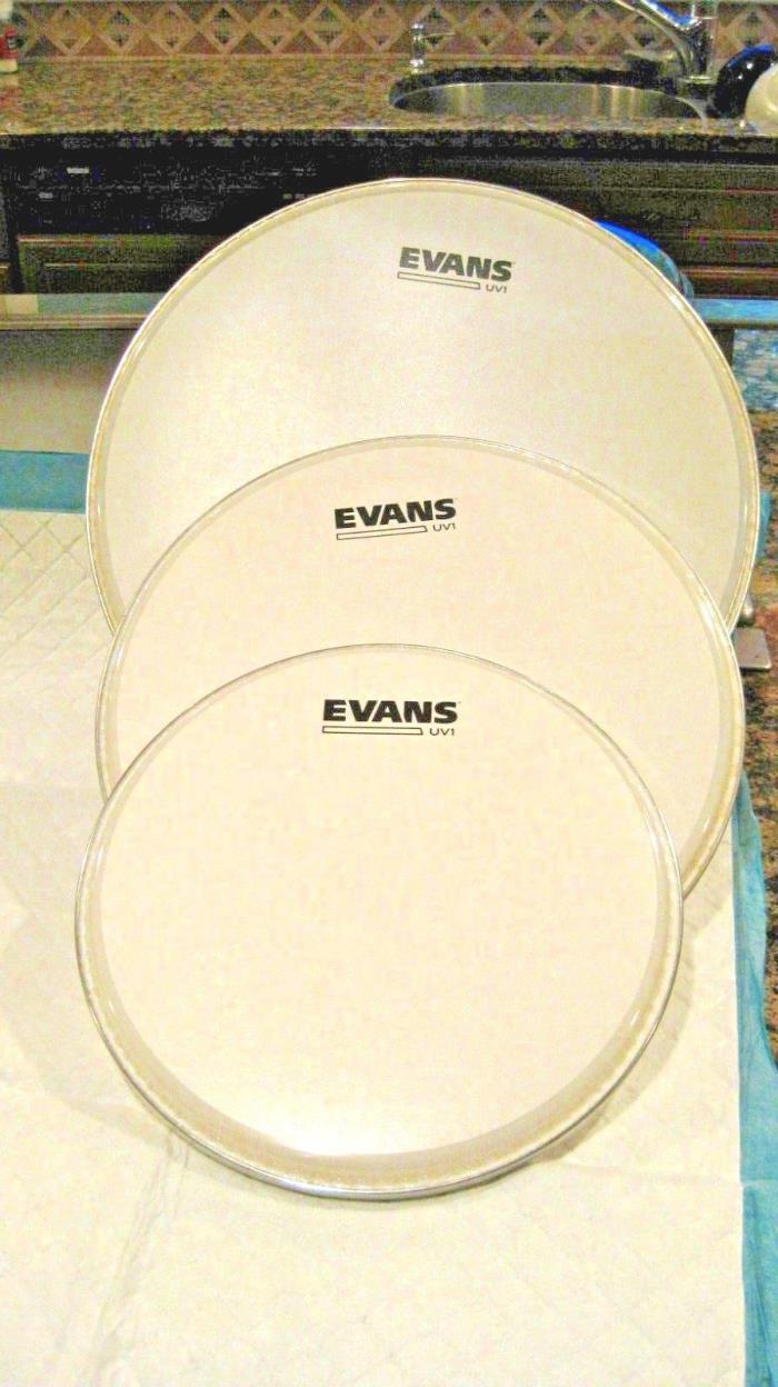 Evans Heads UV1//EC2 Slightly Used Marked Down $5.34 EA.12 Heads Check Details