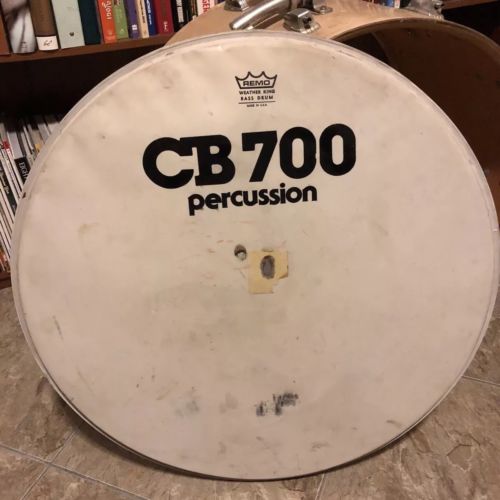 Vintage Remo Weather King 24” CB 700 Percussion Bass Drum Head Rare No Holes
