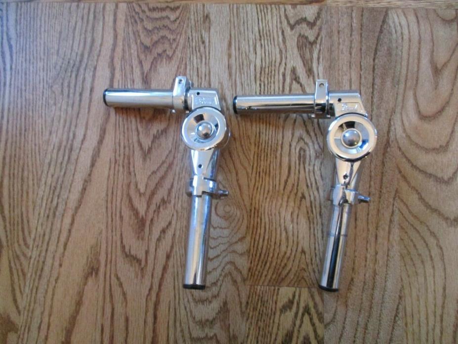 (2) Pearl Heavy Duty Short Tom Mounting Posts W/Locks, Excellent Condition!