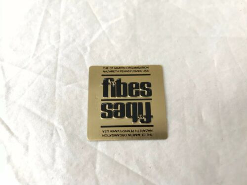 Fibes 60s 70s Vintage Snare Drum Bass Drum Floor Tom Square Badge New Old Stock