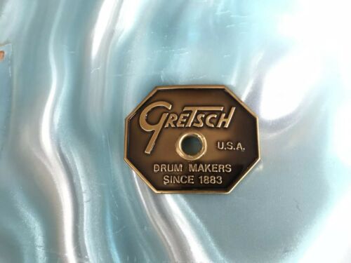Gretsch 70s 80s Vintage Snare Drum Bass Drum Floor Tom Drop G Stop Sign Badge