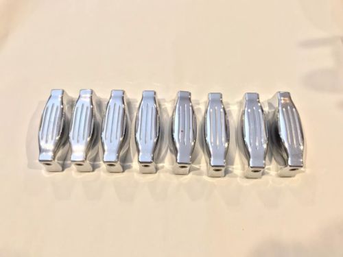 Camco 60s Vintage George Way Oaklawn Badge Tuxedo Bass Drum Lug Set 8 Lugs Clean