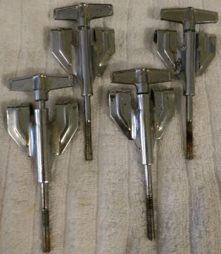 Set of 4 - Vintage Tama Bass Drum Claws + T-Rods - Made in Japan