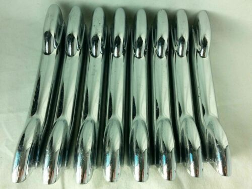 *Premier 8x Bass Drum Lugs Diamond Chrome Vintage 70s England 2-Hole Marching*