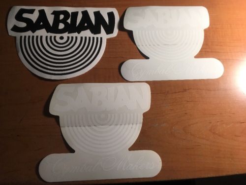 3 Sabian Cymbal Stickers