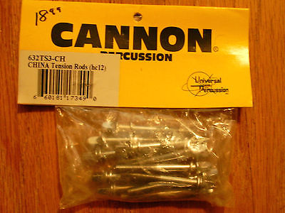 Drum tension rods, pack of 12, Cannon Percussion