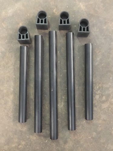 Vintage Lot of 4 ION Drum Replacement Part Rubber Feet w/ 5 Replacement Poles