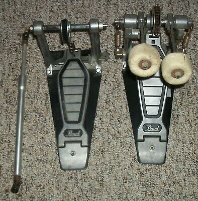 PEARL Double Bass Drum Pedals - Chain Drive - Felt Beaters
