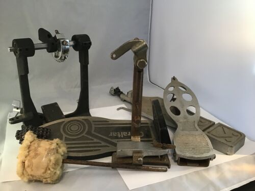 Bass Drum Pedal Parts Lot Antique Vintage Modern Repair Parts beater