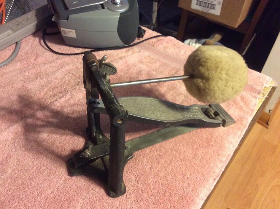 Vintage 1937 era bass drum foot pedal MUSICAL INSTRUMENTS PARTS CO NYC