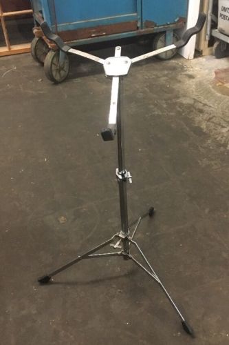 Vintage Chrome Band Stationary Snare Drum Tripod Stand