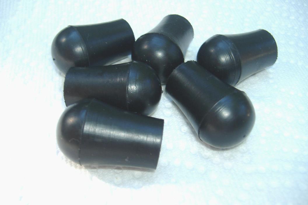 6 Rubber tips fit Vintage Rogers   Ludwig Atlas  Slingerland cymbal stand