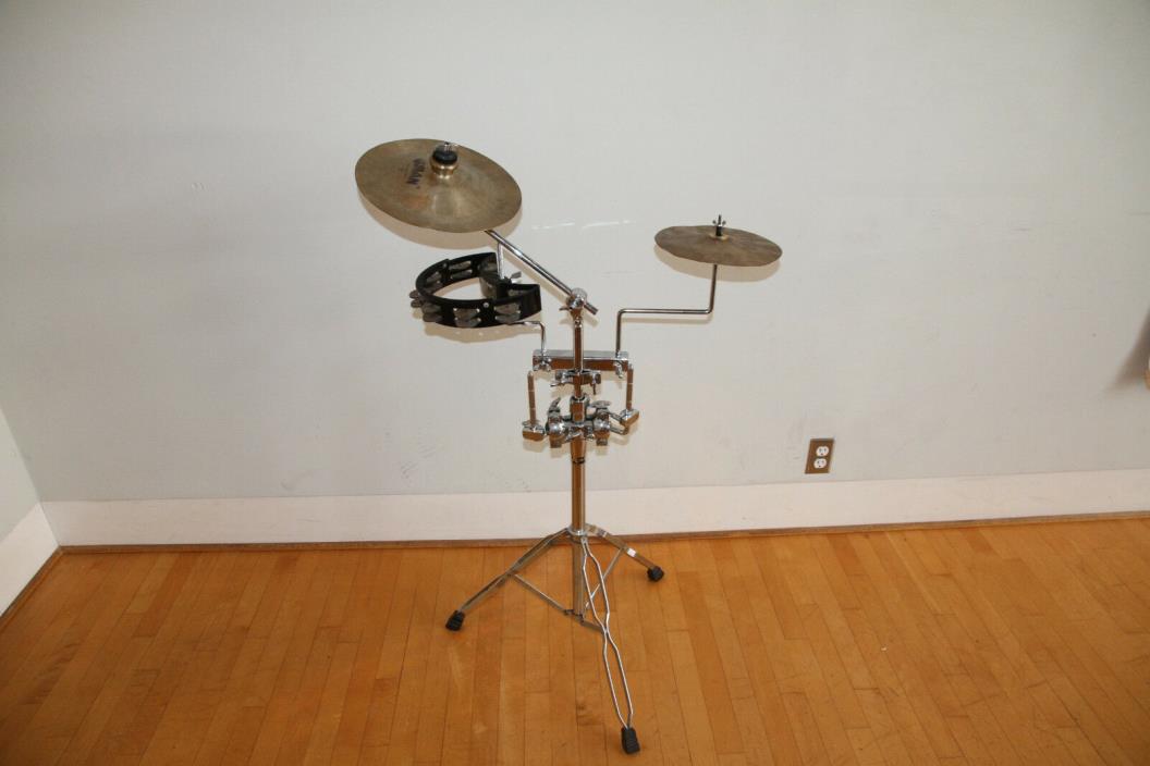 vintage Rogers stand omni directional dual rack tom holder hardware boom cymbal