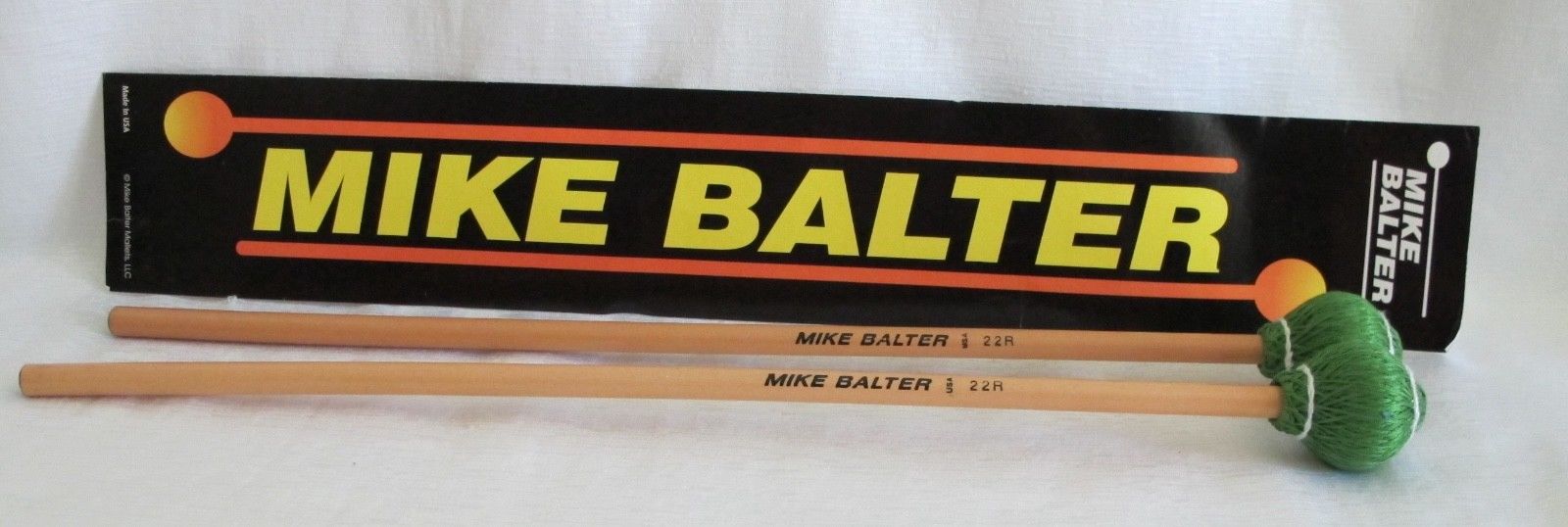 Mike Balter MAMB22R Mallets Pro Vibe #Med Hard Green Cord