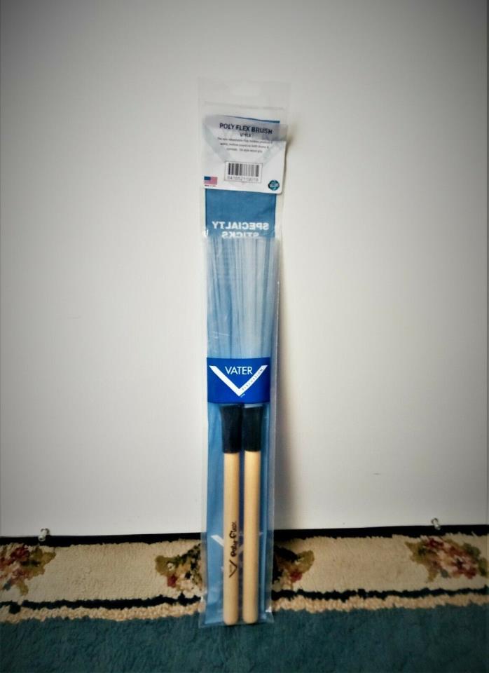 Vater VPFLX Poly Flex Brush Non-Retractable Drum Brushes Specialty Sticks