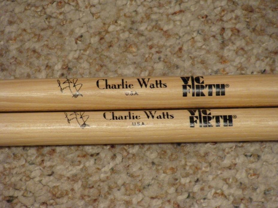 Charlie Watts Vic Firth Drumsticks rolling stones drum sticks