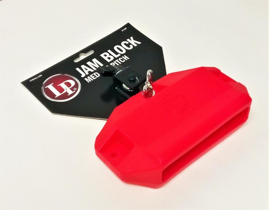 Latin Percussion LP 1207 Jam Block Medium Pitch Red Mountable