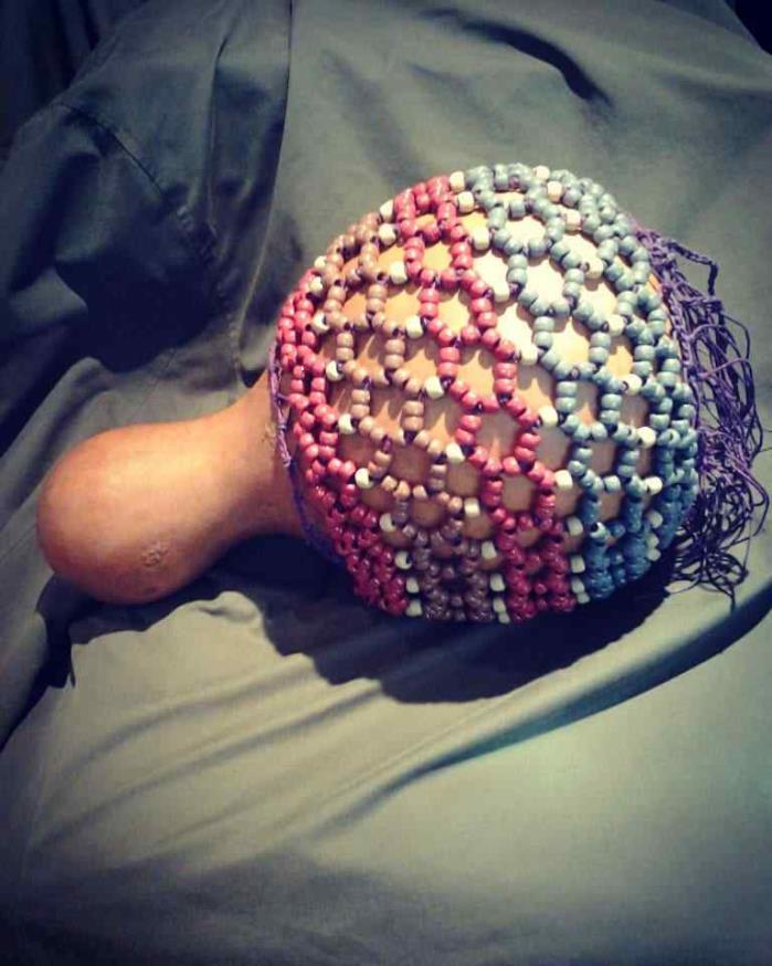 Natural gourd shekere by KNOTTY SHEKERES