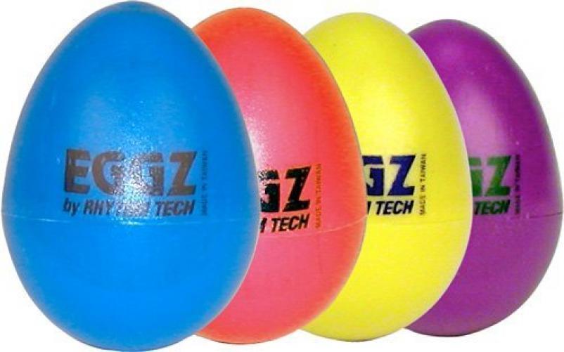 Lot of 2 Rhythm Tech Eggz Shakers - Assorted Colors