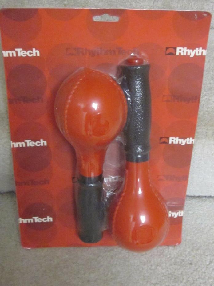 Rhythm Tech large maracas-model RT2300-new,sealed, red