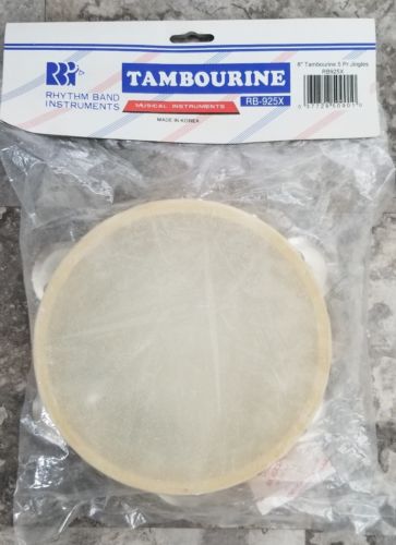 Tambourine NEW Rhythm Band Instruments Wood Rim  6