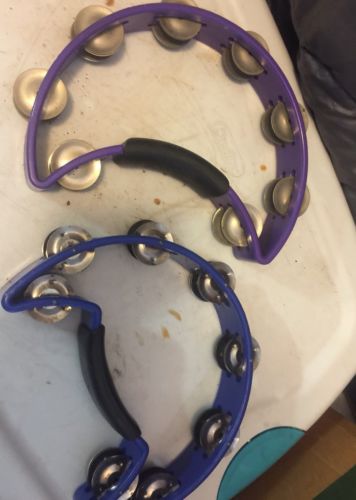 2 Drum Set Tambourine 1 Rythm Tech Purple 1 No Name Blue Music Instrument Euc