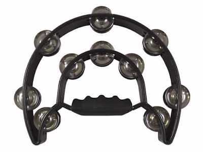 Instrument-Tambourine-Double Moon W/Double Cymbals-Black