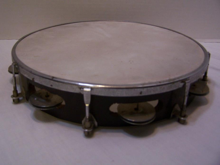 Vintage Tambourine wood 10 1/2