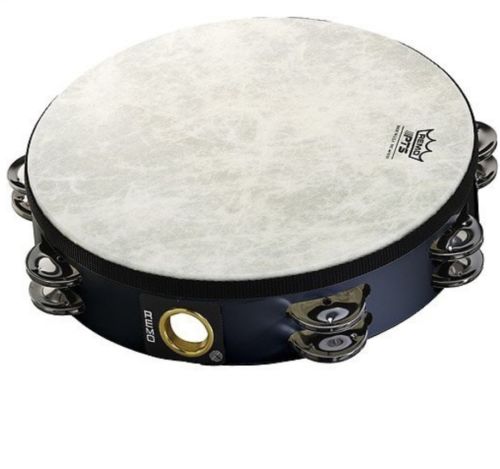 Remo TA-5210-70 Fiberskyn Tambourine - Quadura Black, 10