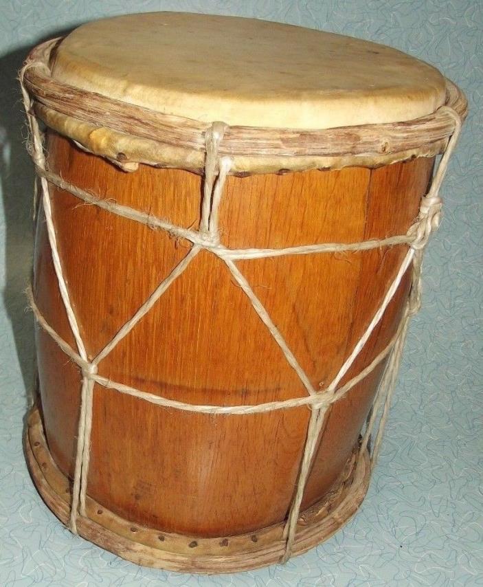 RARE VINTAGE Collectable Percussion Katumba Griot Africa 2 Sided Hand Made Drum!