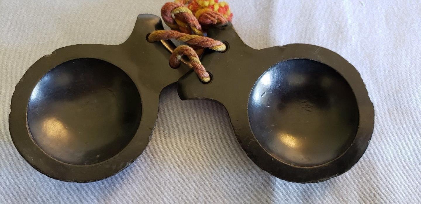 Vtg Wooden Ludwig L&L Castanet Spoon Instrument Wood Plastic Percussion (1)