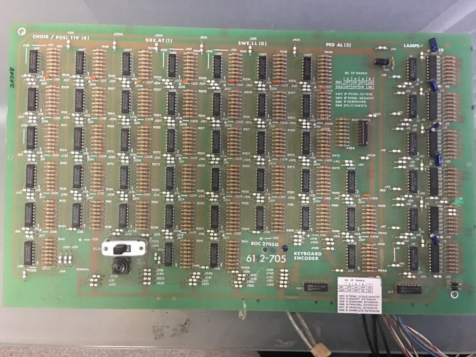 Rodgers Organs Keyboard Encoder from 925 - 612-705